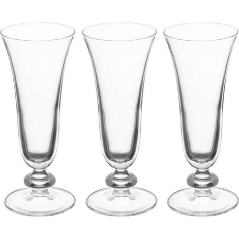 COUPE A CHAMPAGNE Pasabahce 1613392 Verre Sophia Flute 18 CL (Lot de 3), Transparent, 18cl204 (1/4)
