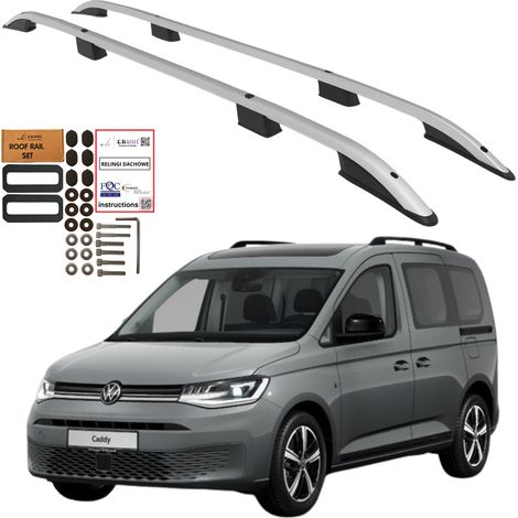 Barras de techo VOLKSWAGEN CADDY FORD TRANSIT CONNECT LONG 2020- Sólidas