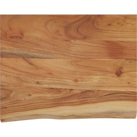 Étagère murale rectangulaire massif acacia bordure assortie