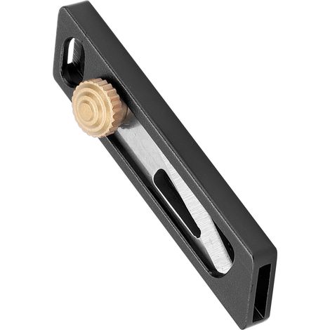 Mini-Messer mit Zahnradmechanismus, Schlüsselanhänger, Kartonschneider, kleiner Cutter, einziehbarer Paket-, Karton- und Brieföffner, Schwarz (1/5)