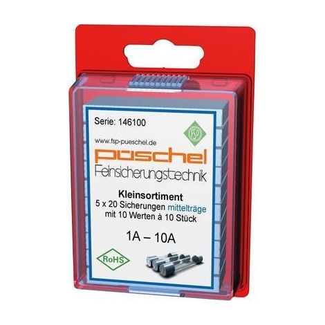 Püschel Feinsicherungen SORTI02MB SORTI02MB Fusibile (Ø x L) 5 mm x 20 mm Semi ritardato Contenuto 100 pz. (1/2)