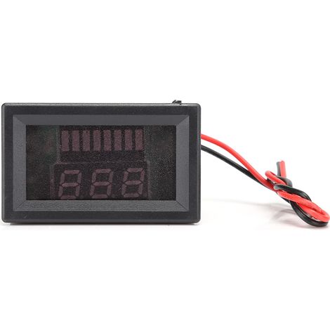 Voltmètre Numérique DC pour Batterie Lithium 12V-72V - Affichage Digital Électromobile (Rouge) (1/5)