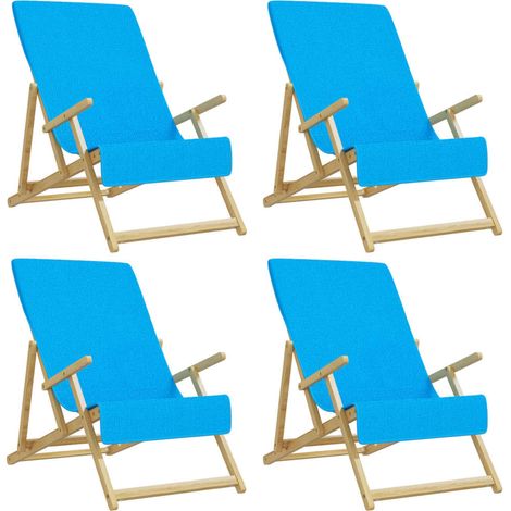 vidaXL Toallas de playa 4 uds tela turquesa 400 g/m² 60x135 cm (1/2)