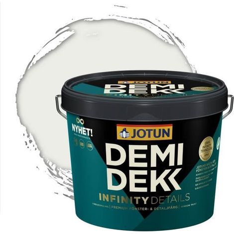 Peinture Bois - JOTUN - Lasure Opaque Satinée - RAL 9003 - Blanc de Sécurité - 3L (1/2)