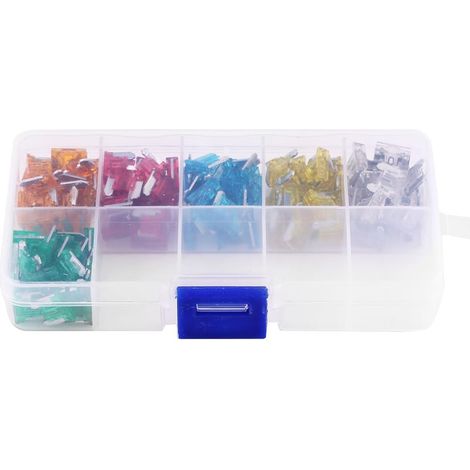 Kit de fusible de lame automobile, assortiment de 120 pièces 5A-30A Micro Mini kit de fusible de lame de remplacement pour voiture Auto camion SUV (1/5)