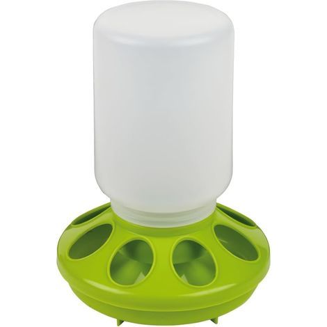 automatischer Futterautomat, Kunststoff, halbtransparent, 1 Liter Fassungsvermögen, für Küken und kleine Vögel