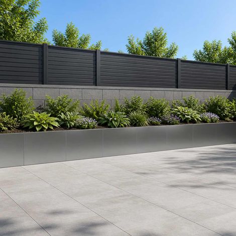 vidaXL Retaining Wall 6 pcs 60 x 12 x 30 cm Galvanised Steel Silver (1/5)