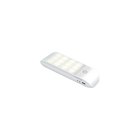 Automatisches LED-Nachtlicht, wiederaufladbares USB-Nachtlicht mit Bewegungssensor, EIN/AUTO/AUS, naturweiße Schranklampe, magnetisiert, für Wohnzimmer, Schlafzimmer, Treppen, Kleiderschränke, Flur (1/5)