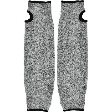Manchon de protection pour bras, manchon pour bras de sécurité, Gants de travail à manches longues anti-abrasion résistant aux coupures HPPE pour jardin, cuisine et travaux agricoles (35cm)