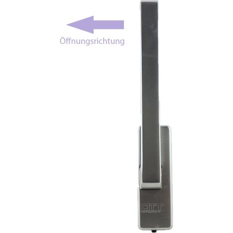 beschlagswelt Ott GU 34225 Drehgriff Dirigent mit Aussperrsicherung 30152 rechts EV1 silber K-20179-00-R-1