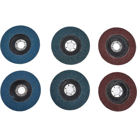 Disque De Ponçage Plat - Diamètre 125mm - Pour Métal Et Bois - Lot De 6 (1/5)