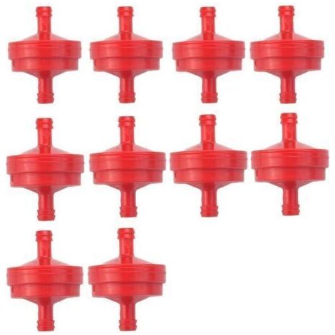 10 PCS Filtre à Carburant pour Tondeuse à Gazon Filtre Essence Tondeuse à Gazon Filtre Essence Tondeuse à Gazon Filtre à Carburant pour Briggs & Stratton 298090 298090S 1/4 "Ligne de Carburant (1/4)