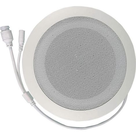 Trois haut-parleurs de plafond ABS de 10 W pour système de sonorisation IP réseau, prenant en charge l'alimentation PoE ou DC12V. (1/5)