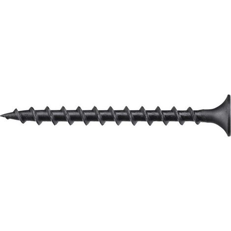 Dewalt – Vis à plaque de plâtre 3,5 x 45 mm – Pointe affûtée pour pénétration rapide – Filetage épais pour tenue durable – Lot de 50 vis métalliques