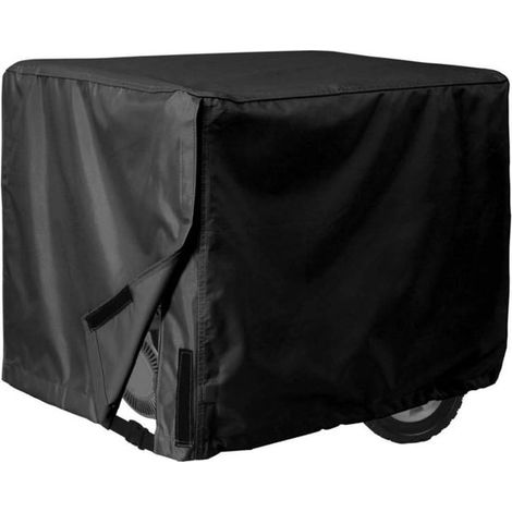 Wasserdichte Universal Generatorabdeckung 96 x 76 x 71 cm für die meisten Generatoren von 5500 bis 15000 Watt Schwarz (1/5)