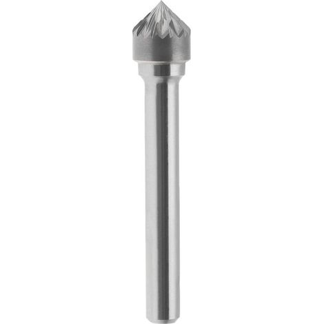 Lime rotative Hm conique 90 degres cruciforme 16x8 mm tige 6 (1/3)