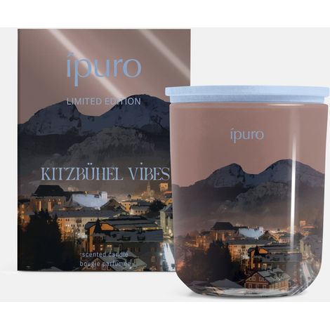 ipuro Duftkerze im Glas Kitzbühel Vibes Ø 9 x 9 cm weiß (1/3)