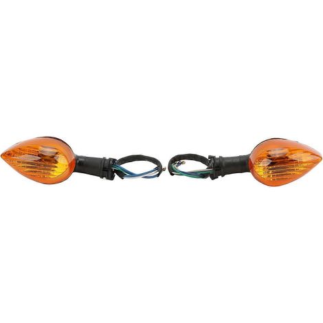 Paar Motorrad-Blinker vorne, 12V 6W, Ersatz für YZF R1 2009–2014, Dunkelbraun (1/5)
