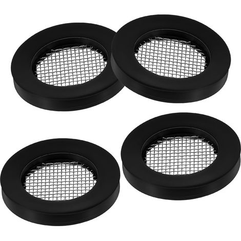 de douche fixe et à main de 1,27 cm,Lot de 4 joints de tête noirs, filtres de pommeau de douche, joints de tuyau en caoutchouc de rechange pour tuyau d'arrosage pour éviter les fuites pour pommeau (1/5)