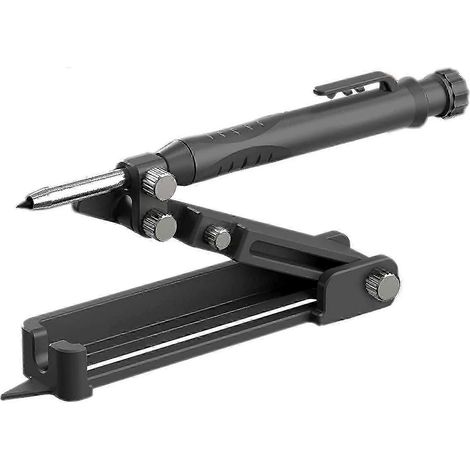 Outil de traçage multifonction avec porte-mine à trou profond pour le dessin et la reproduction de formes irrégulières (1/4)