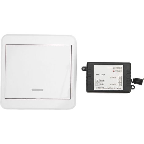 Commutateur de télécommande sans fil DC 12V avec relais 220V pour contrôleur domestique et éclairage d'accès (1/4)