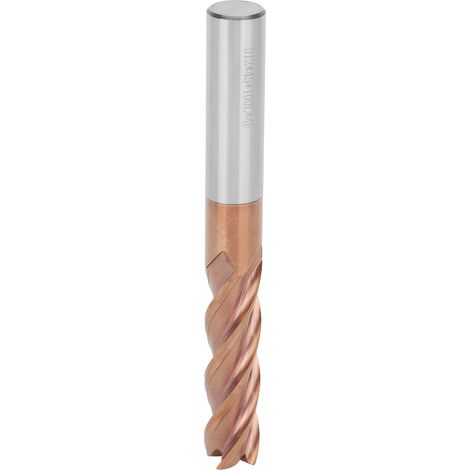 4-schneidige CNC-Fräser D12x45x100L für Wolframstahl und Aluminium
