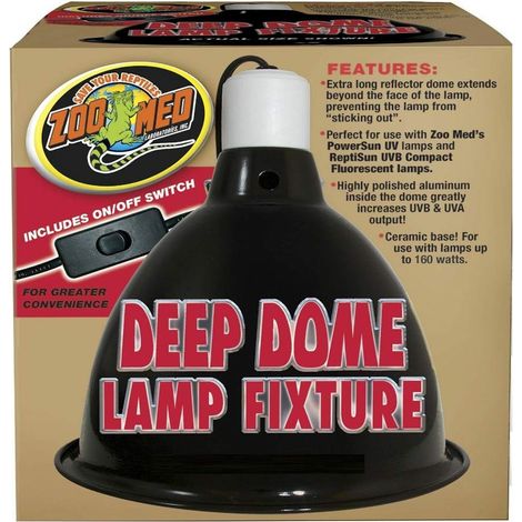 Supporto per lampada a cupola profonda Zoo Med fino a 160W