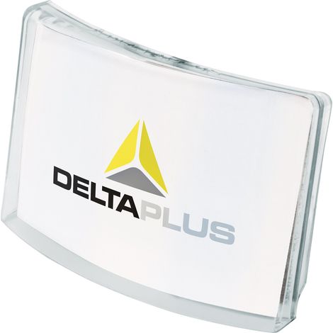 Delta Plus – Porte-badge universel pour casques de chantier – En polycarbonate incolore – Compatible avec modèles ZIRCON, QUARTZ, DIAMOND, GRANITE, ONYX