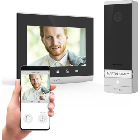 1 Visiophone Connecté 2 Fils, Écran 7 Pouces, Wi-Fi, Contrôle Portail Et Portillon, Vision Nocturne (1/5)