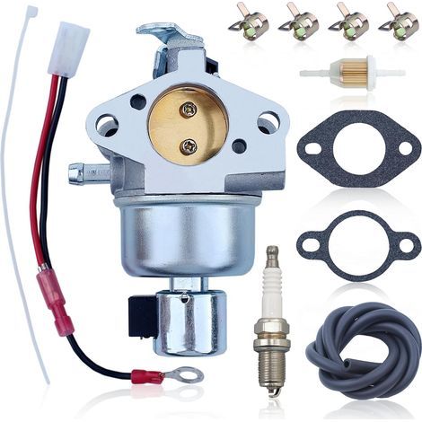Juego de carburador para Kohler CV13 CV16 CV12.5 CV14 CV15 con carburador + filtro de aceite + bujía + abrazadera + manguera de combustible 1285395S 1285 (1/5)