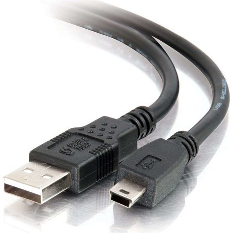 Cbl/1m USB 2.0 A/MINI-B Black C2G - Câble USB - USB (M) pour mini USB type B (M) - USB 2.0 - 1 m