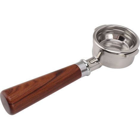 Porte-filtre nu sans fond de 58 mm pour machine à café universelle, porte-filtre à double oreille en acier inoxydable de type A1, branche rouge acide (1/5)
