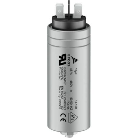 TDK B32332I6805J080 1 pz. Condensatore di funzionamento del motore 8 µF 450 V/AC 5 % (Ø x A) 30 mm x 68 mm (1/2)