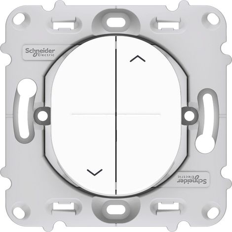 SCHNEIDER ELECTRIC S261208 OVALIS - INTERRUPTEUR 2 BOUTONS POUR VOLET ROULANT - FIX. PAR VIS (1/2)