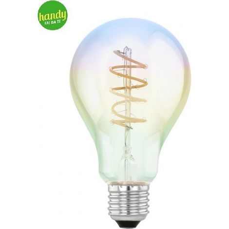 Lampadina Vintage Eglo E27 4W 2000K Ø75 mm Iridescente Forma A75 (1/5)