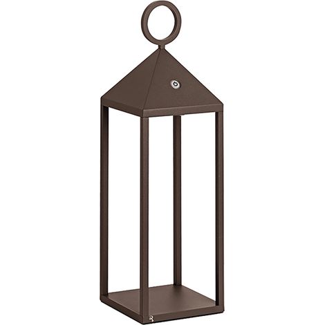 Picnic Lampe De Table Led Portable 2,2W Ip54 2700K Cri85 47Cm - Corten - Groupe Rossini - Design En Aluminium Moulé Sous Pression (1/5)