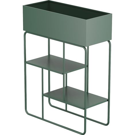Jardinière sur pied L60 x P25 x H80 cm - vert - ALIPIAL