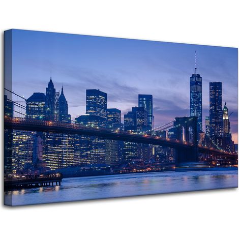 Stampa su tela "Architettura di New York" 80x50 cm