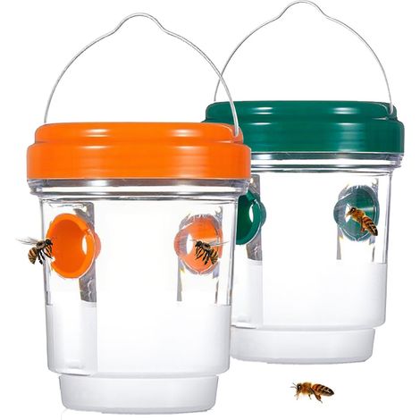 Wasp Traps Set 2 Pieces, Outdoor Reusable Wasp Trap, Wasp Trap, Outdoor Wasp Trap, Wasp Trap, Outdoor Wasp Trap, Removable and Reusable Wasp Trap (1/5)