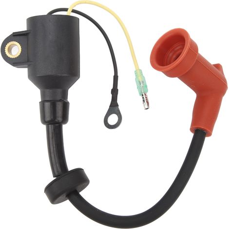 Bobine d'allumage hors-bord caoutchouc métal 63V 85570 00, pièce de rechange pour moteur bateau 2 temps 15 CV. (1/5)