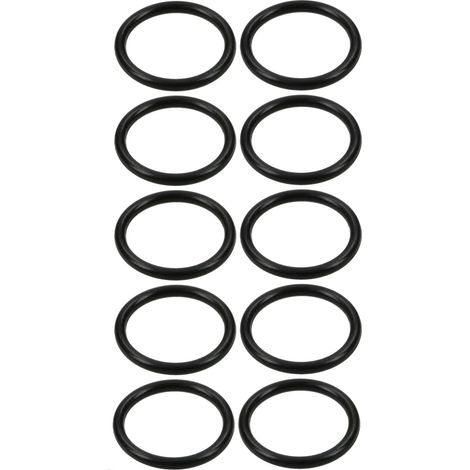 10x Joint torique rond d'étanchéité haute précision en caoutchouc nitrile NBR noir DIN 3771 O-ring Huile Carburant Moteur Valve Rondelle Outillage Statique Dynamique Malléable, Ø2,70mm x 1mm
