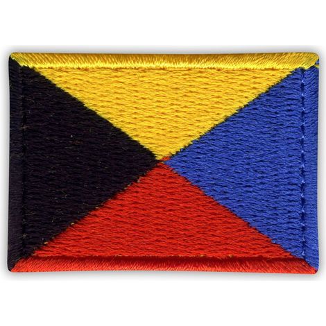 Zulu-Flagge zum Aufnähen – Aufnäher/Abzeichen/Emblem