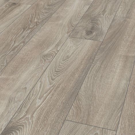 Kronotex Parquet Stratifié Mammut Plus - Chêne Highland Argent D4797 - 1845 x 244 x 10 mm