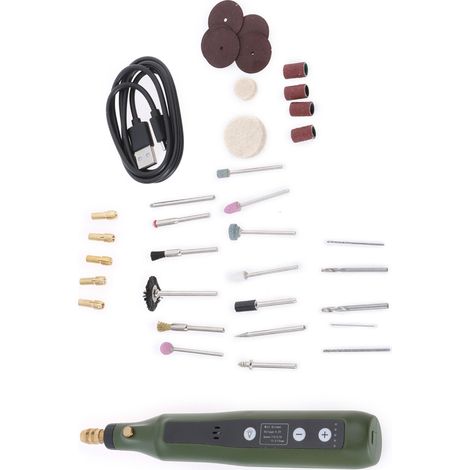 Kit d'outil rotatif sans fil USB pour le travail du bois, stylo de gravure pour bijoux, métal et verre, perceuse sans fil, lot de 34/72/180