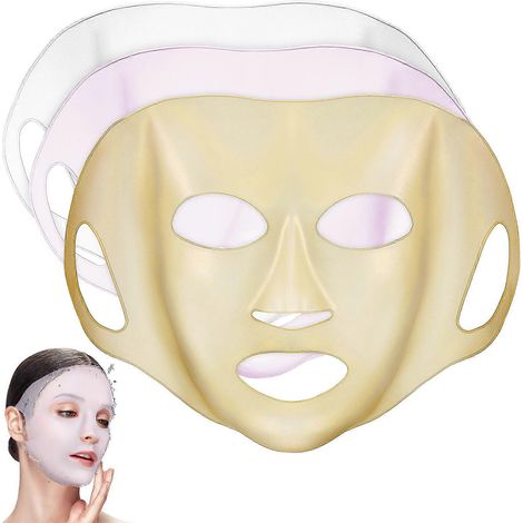 Masques en silicone compatibles avec le masque, lot de 3 masques réutilisables de couleurs assorties (1/5)