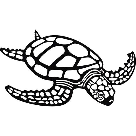 Décoration murale en métal Animal Tortue (1/4)