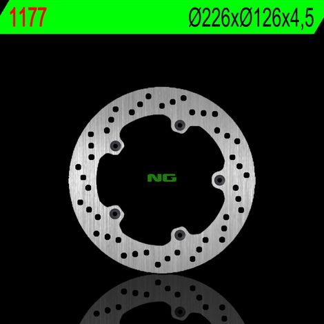 Disco de freno trasero NG para Peugeot Geopolis/Satelis 2006-2013, 226x126x4,5 mm