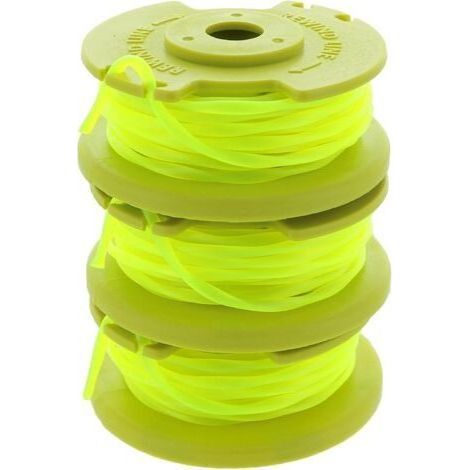 Ahlsen Applicable à Ryobi One PLUS + AC80RL3 OEM Ligne .080 Pouces Twisted Line et Remplacement de Bobine pour les tondeuses sans fil Ryobi 18v, 24v et 40v (paquet de 3) (1/5)