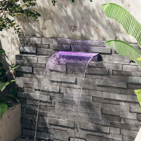 vidaXL Fuente cascada con LED RGB acrílico 45 cm (1/4)