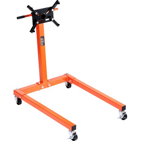 Mophorn Supporto motore,supporto motore rotante da 1300 libbre con testa regolabile a 360°,supporto blocco motore in acciaio con vassoio,4 rotelle e bracci regolabili per la manutenzione del veicolo (1/5)